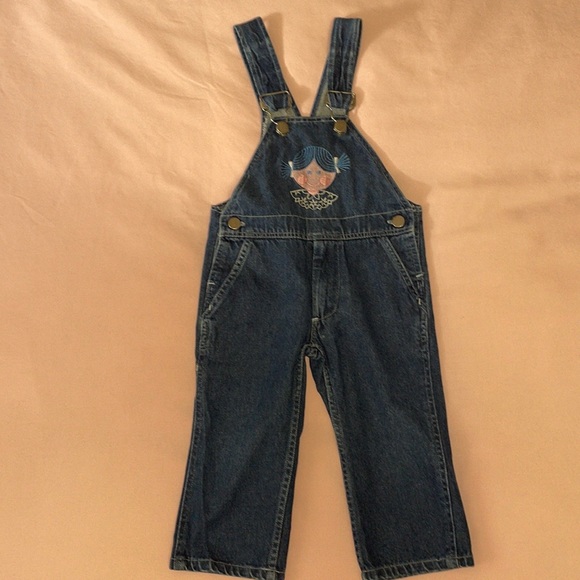💙Vintage Girls denim coveralls , with adjustable shoulder straps. - Picture 2 of 9